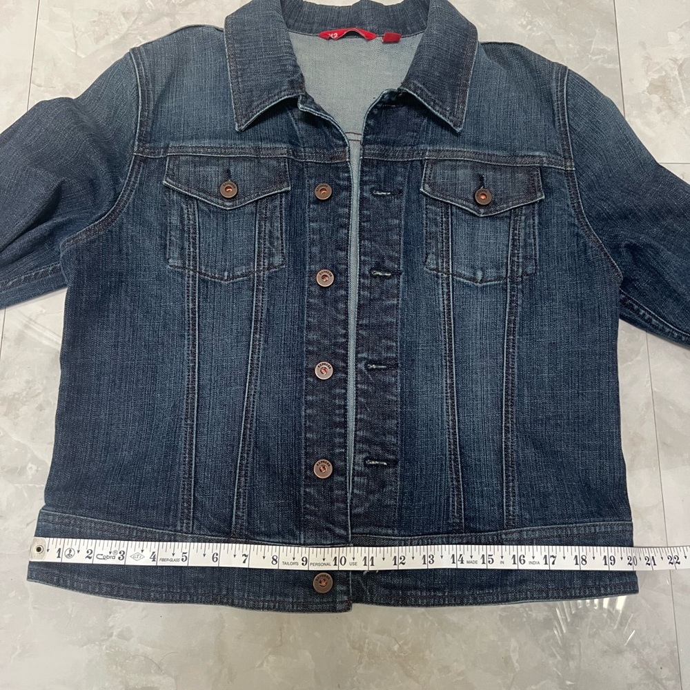 Express Dark Blue Denim Jacket - Picture 9 of 9